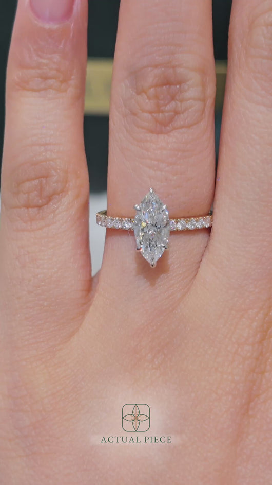 LUCCE VERONA™ Pavé Marquise Diamond