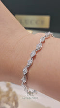 Load and play video in Gallery viewer, Lucce Constance Tennis Bracelet 5.50CTW Lab Diamond 14K White Gold
