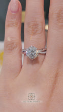 Load and play video in Gallery viewer, Lucce Fiore Sei Round Lab Diamond 2.50ct D VS1 Id IGI Platinum
