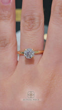 Load and play video in Gallery viewer, Round Lab or Natural Diamond Halo gold or platinum engagement ring with halo Manila Philippines
