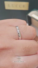 Load and play video in Gallery viewer, Lucce Amore Mi Polished 3mm 0.02ct Natural Diamond Platinum
