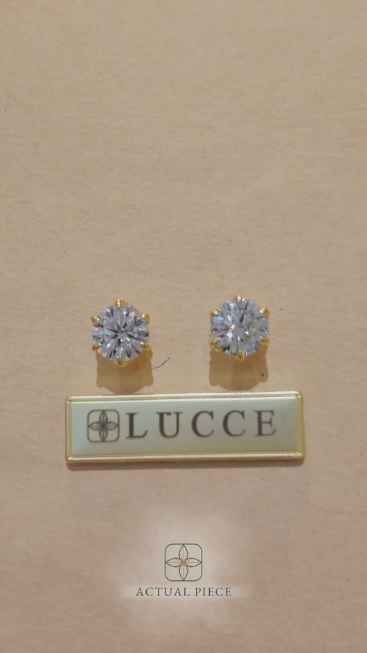 LUCCE AZALEA™ Earrings Round Diamond