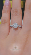 Load and play video in Gallery viewer, Lucce Fiore Sei Round Lab Diamond 1.03ct D IF Id IGI 14K White Gold
