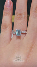 Load and play video in Gallery viewer, Lucce Constance Petal Emerald Ocean Blue Diamond
