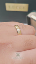 Load and play video in Gallery viewer, Lucce Greco Brushed 5mm 14K Yellow Gold
