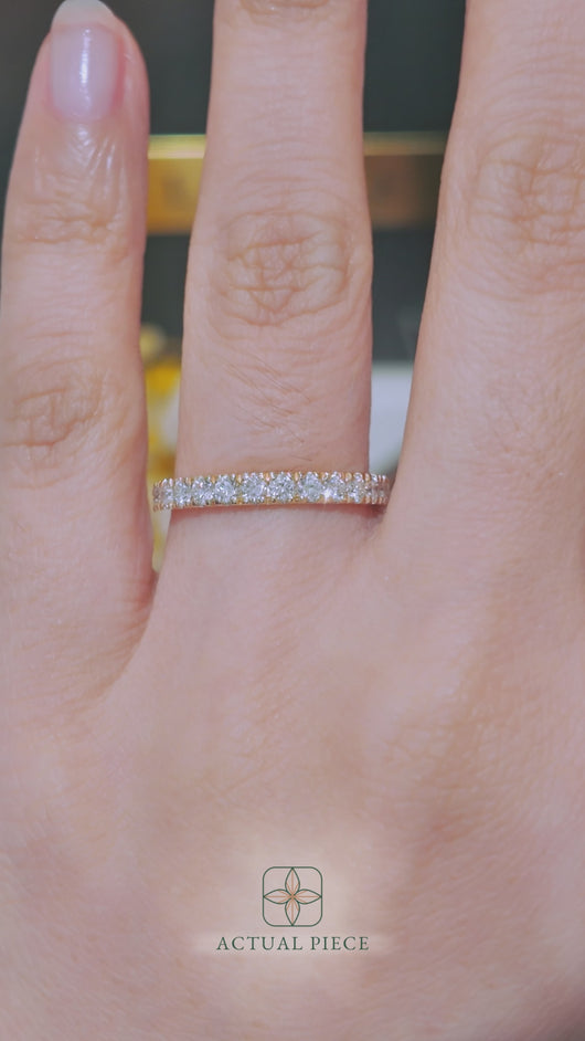 LUCCE CORSE™ 0.56ctw Natural Diamond 14K Yellow Gold