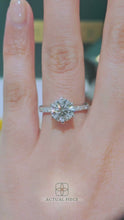 Load and play video in Gallery viewer, LUCCE ANGELA™ Pavé Round Lab Diamond 2.00ct D VS1 Id IGI 18K White Gold
