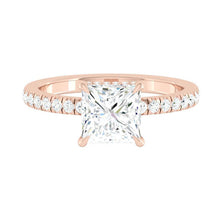 Load image into Gallery viewer, Madelyne Pave Princess Moissanite
