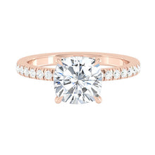 Load image into Gallery viewer, Madelyne Pave Cushion Moissanite
