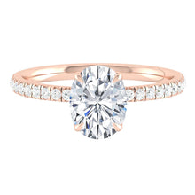 Load image into Gallery viewer, Lucia Halo Pave Oval Diamond
