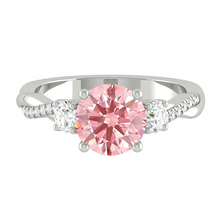 Load image into Gallery viewer, Fiore Trio Round Rosé Pink Diamond
