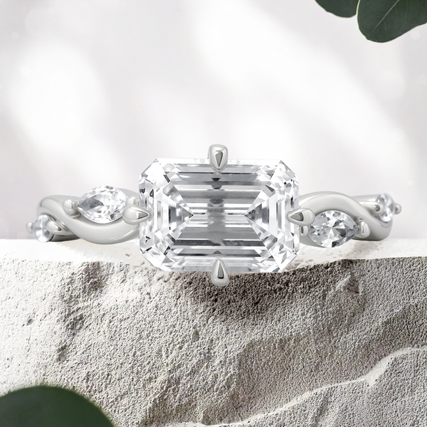 Lucce Constance Vielle Emerald Lab Diamond 2.02CT E VVS2 Ex IGI Platinum