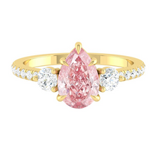 Load image into Gallery viewer, Siena Pavé Pear Rosé Pink Diamond
