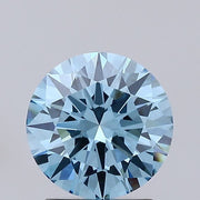 1.64ct ROUND Diamond BLUE VVS2 EX - IGI 635455137