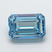 3.50ct EMERALD Diamond BLUE VS1 EX - IGI 792667748