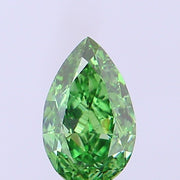 0.42ct PEAR Diamond GREEN VS2 VG - IGI 723556807
