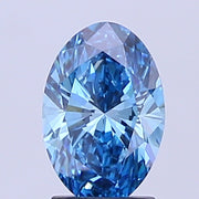 2.03ct OVAL Diamond BLUE SI1 EX - IGI 712564734