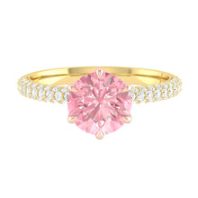 Load image into Gallery viewer, Lucia Luxe Pave Rosé Lab Diamond
