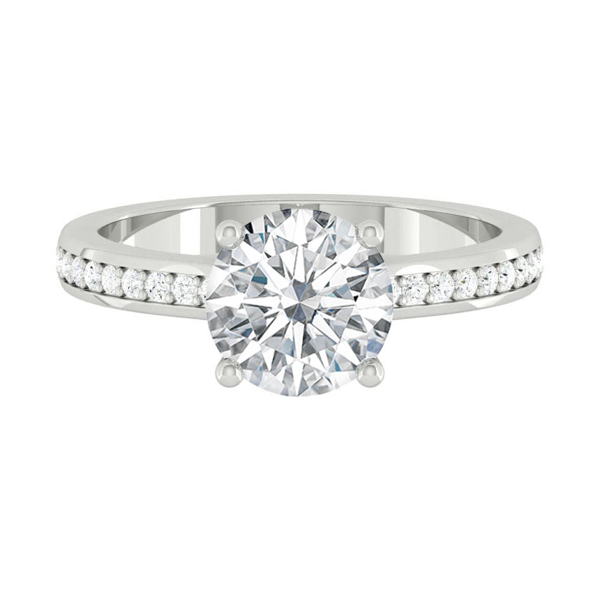 Lucce Kaela Round Moissanite