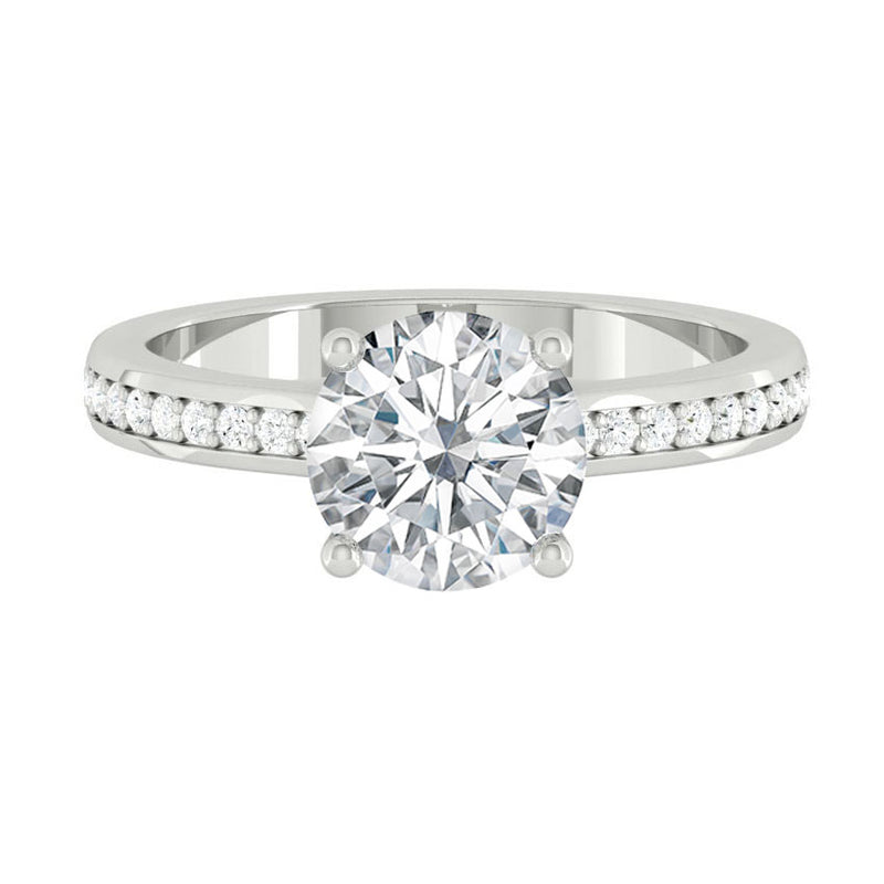 Lucce Kaela Round Moissanite