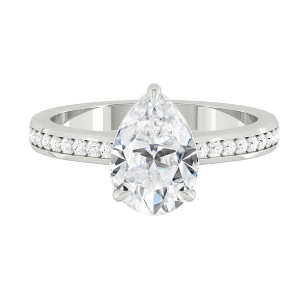 Lucce Kaela Pear Moissanite