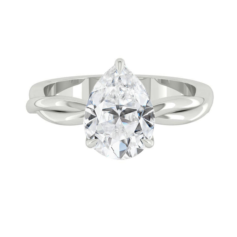 Fiore Solitaire Pear Diamond