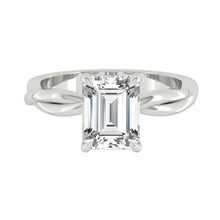 Load image into Gallery viewer, Fiore Solitaire Emerald Diamond
