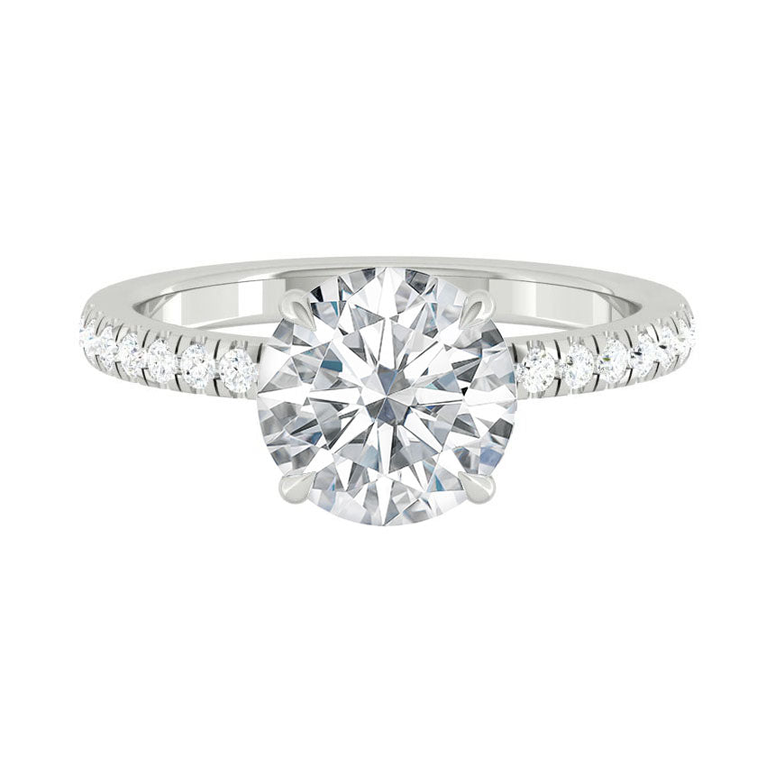 Lucce Verona Pavé Round Moissanite