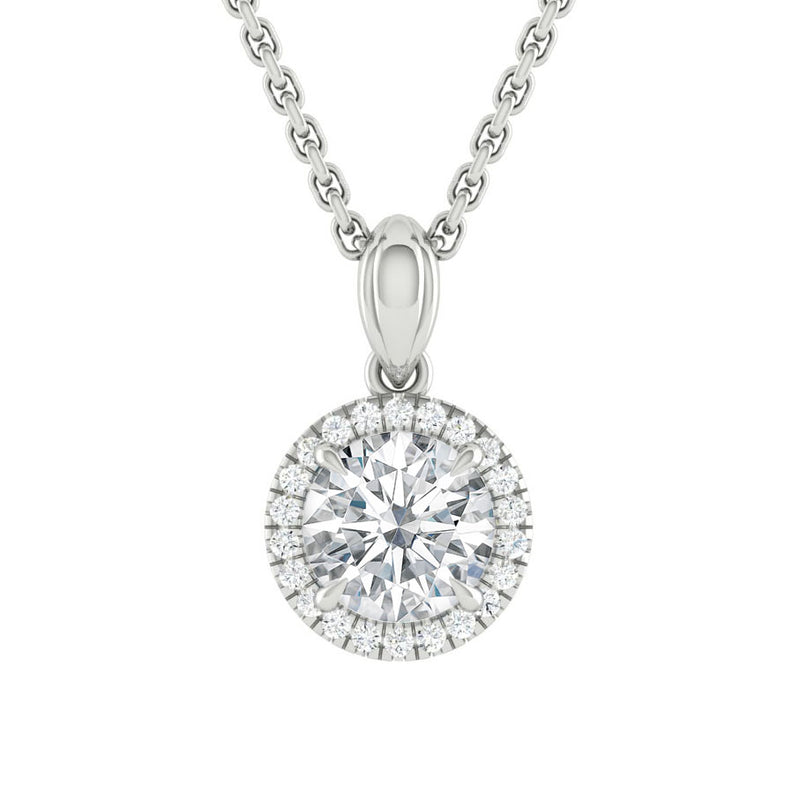 Montevalle Necklace Round Moissanite