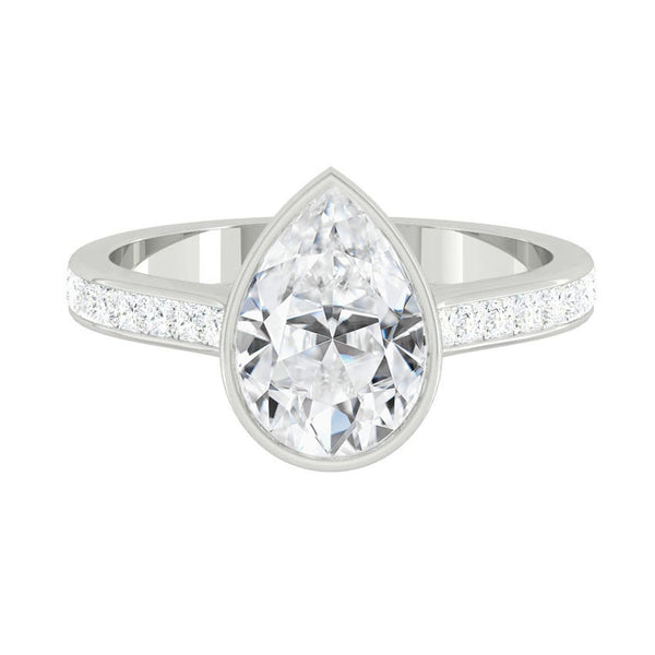 Lucce Carla Channel Pear Moissanite