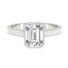 Load image into Gallery viewer, Carla Channel Emerald Moissanite
