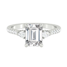 Load image into Gallery viewer, Sophia Pavé Emerald Moissanite
