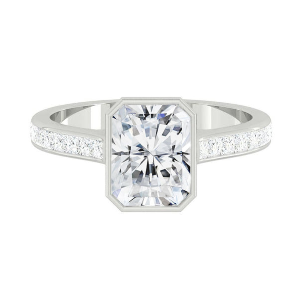Lucce Carla Channel Radiant Moissanite