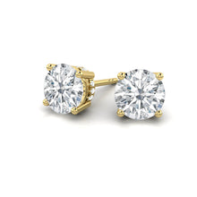 Load image into Gallery viewer, Kaela Earrings Round Moissanite *new*
