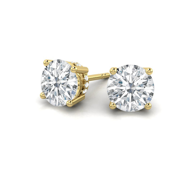 Kaela Earrings Round Moissanite *new*