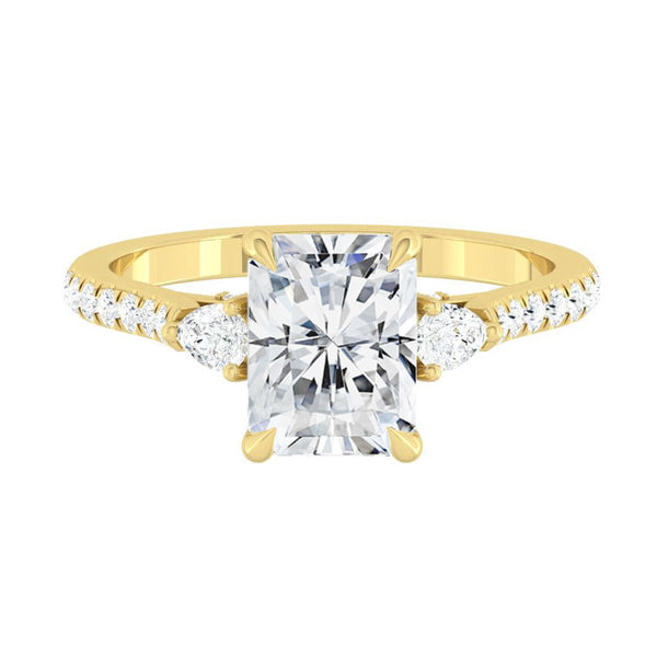 Lucce Sophia Pavé Radiant Moissanite