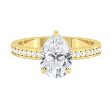 Load image into Gallery viewer, Kaela Pavé Pear Moissanite
