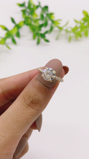 Engagement Ring Wedding Rings Gold Jewelry Moissanite Lab Diamond Manila Philippines