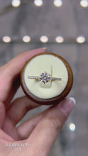 Load and play video in Gallery viewer, Engagement ring wedding rings gold jewelry lab diamond moissanite manila philippines
