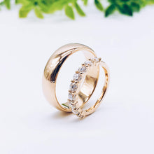 Load image into Gallery viewer, Wedding rings gold jewelry moissanite lab diamond manila philippines Lab diamond Wedding Bands
