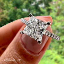 Load image into Gallery viewer, Firenze Pavé Princess Lab Diamond
